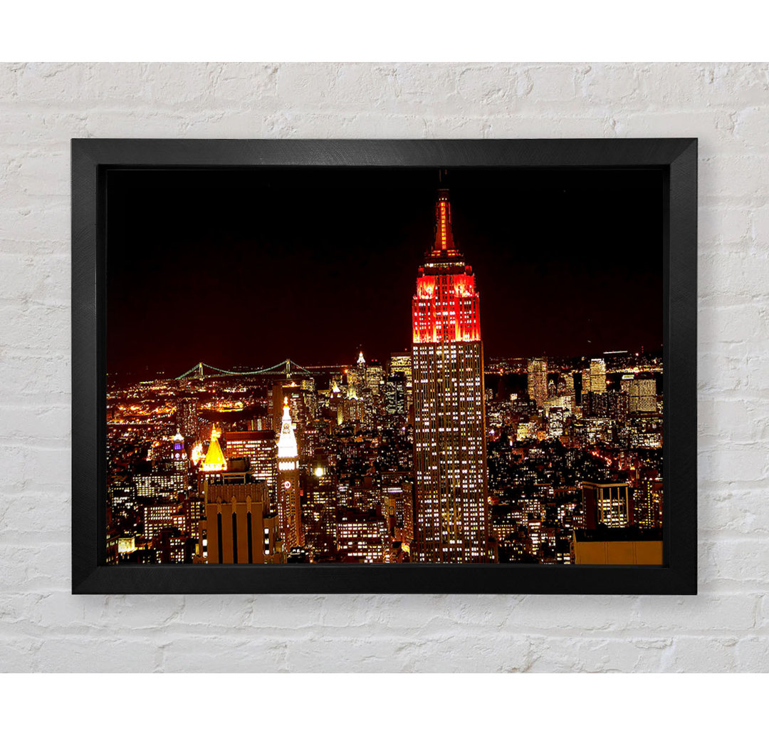 New York Empire State Red Top - Druck