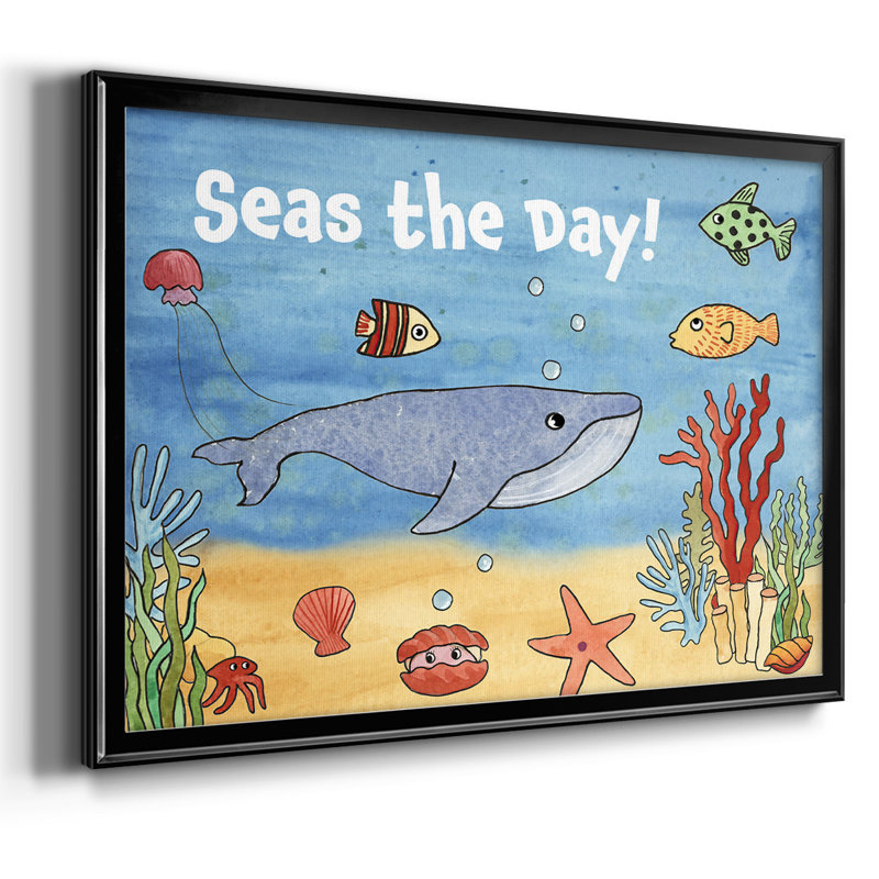 «Cute Sea Creatures II», reproduction sur toile, H 14 po x l 20 po x P 1,5 po, Noir