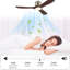 AeroLuxe Farmhouse Elegance Ceiling Fan with Solid Wood Blades and Reversible DC Motor