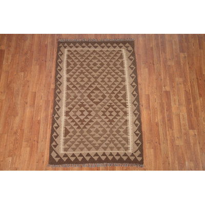 Tapis oriental en laine réversible kilim 3 x 5