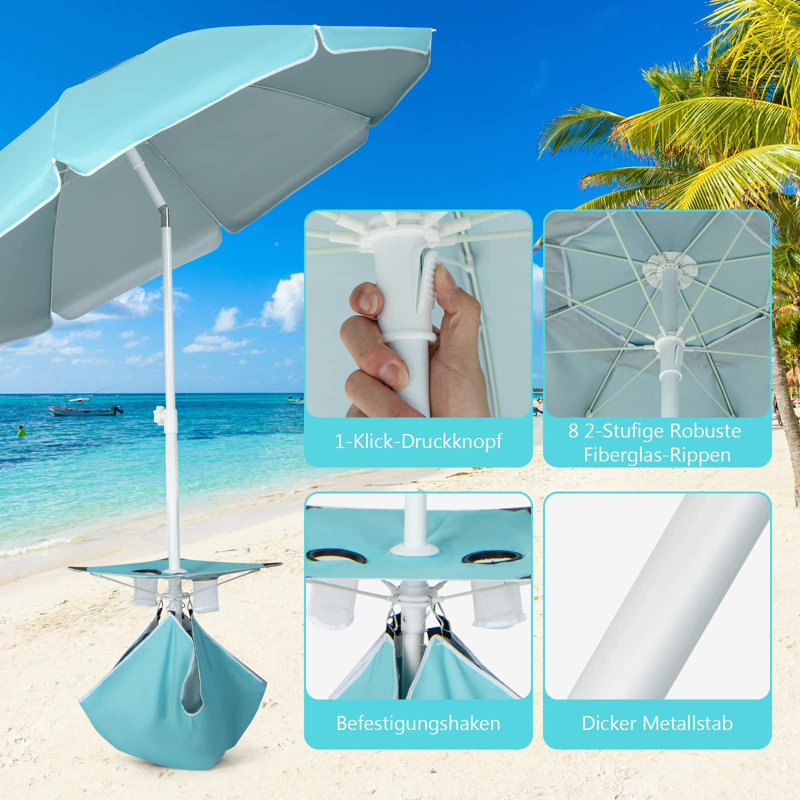 Annelisse 176cm Beach Parasol