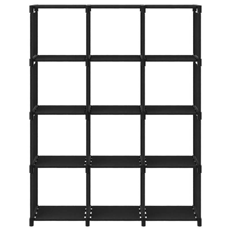 Elllise Metal Shelving Unit, Black