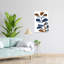 Aquarelle, feuilles, brun, 2 abstrait contemporain, plante naturelle, art mural-244279453