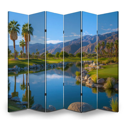 Cloison pliante 6 panneaux pour écran de golf Royal Palm Springs