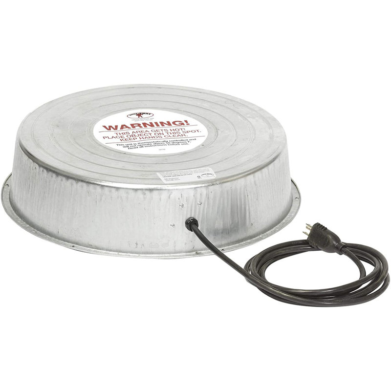 Base à eau chauffée pour poulets