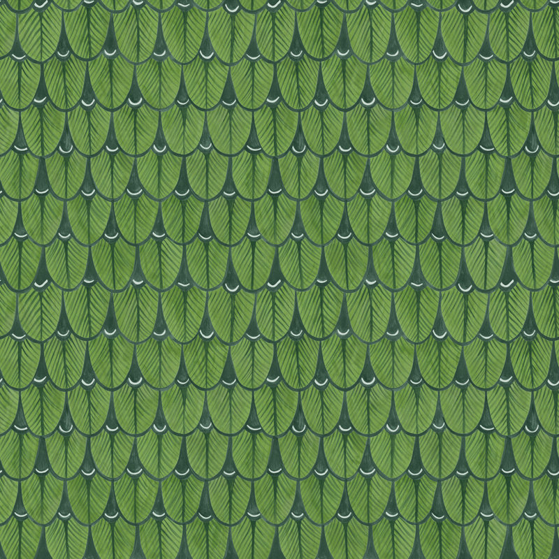 Ardmore Narina 33' L x 20.5" W Textured Wallpaper Roll, Leaf Green
