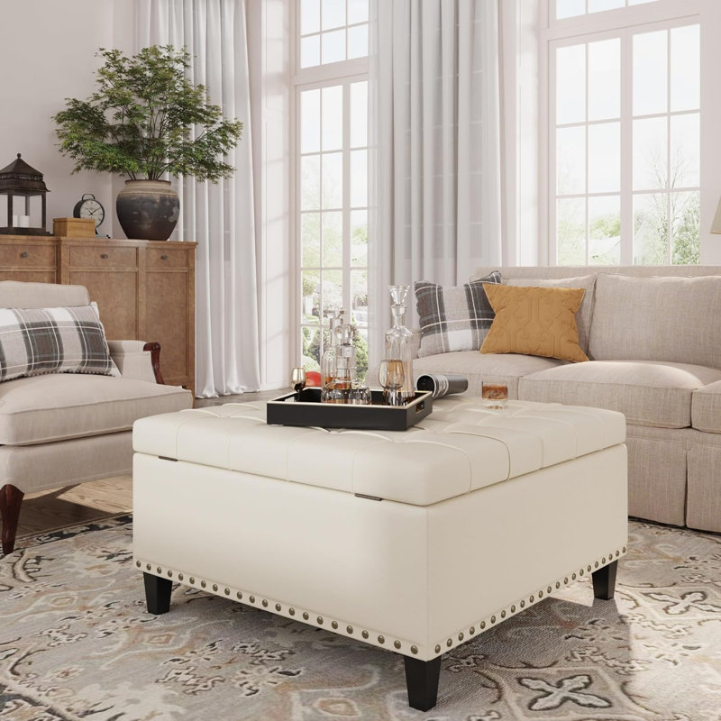 Repose-pieds Pirja, Beige