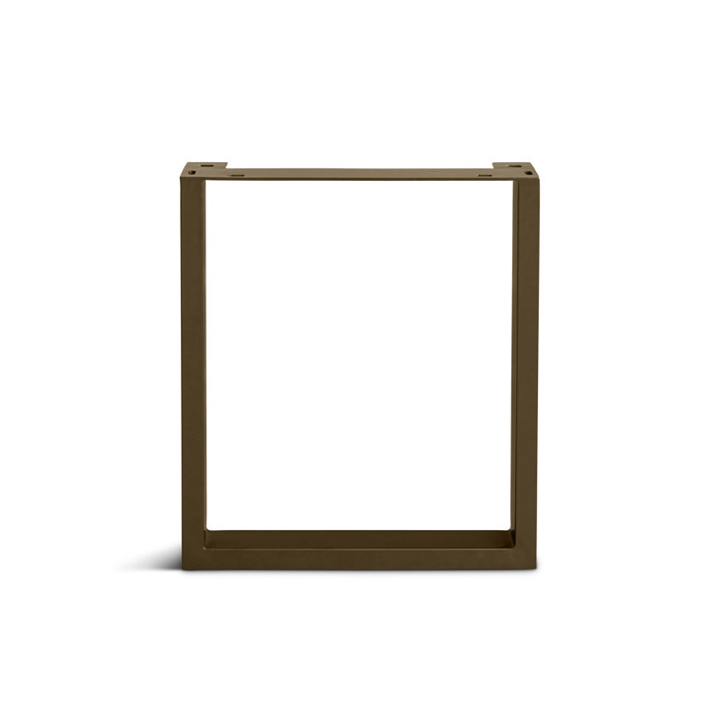 U Dining 28.5" Rectangular Table Base, Brass