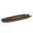 Set of Two Dark Brown Solid Wood Boat Vanity Trays