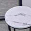 Table d'appoint moderne avec plateau en faux marbre