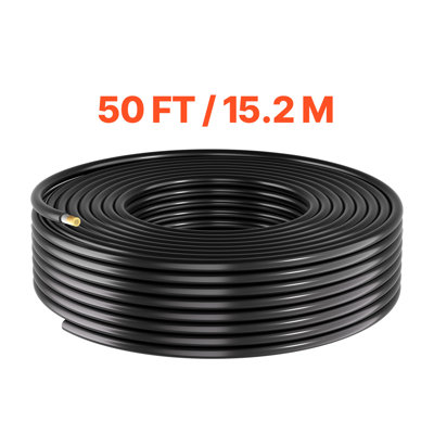 Fil de panneau solaire, kit noir 50 pi + rouge 50 pi, câble d'extension de panneau solaire 10 AWG (6 mm²), fil de cuivre étamé PV, pour les systèmes Photovoltaïques Off-Grid de l'Automobile Marine Bateau, IP67