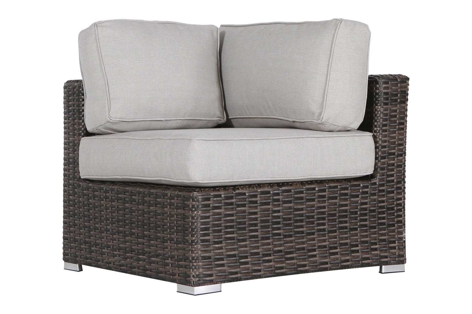 Living Source International Miami Brown Wicker Fully Assembled