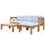Ensemble de conversation modulaire avec canapé et coussins 5 pièces