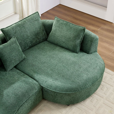 Canapé modulaire surdimensionné, canapé moderne avec méridienne, canapé incurvé confortable avec méridienne orientée vers la droite
