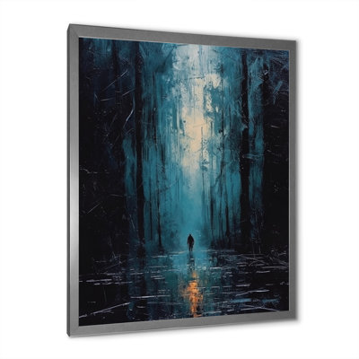 «Solitude Midnight Wandering The Endless Forest», reproduction sur toile
