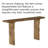 63'' Solid Wood Console Table