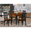 L'ensemble de table de salle à manger 3 pièces pour petits espaces comprend une table de salle à manger rectangulaire avec Dropleaf et 2 chaises rembourrées en tissu de lin, 30 x 48 pouces, chêne-131639914-131639913-131639911