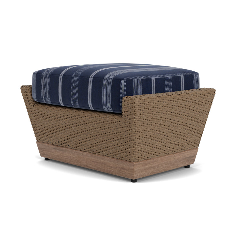 Charisma Outdoor Ottoman, Consider Indigo