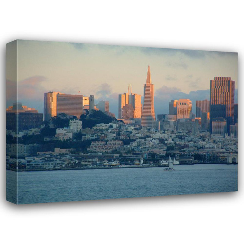 Paysage urbain de San Francisco, Californie, H 14 po x l 18 po