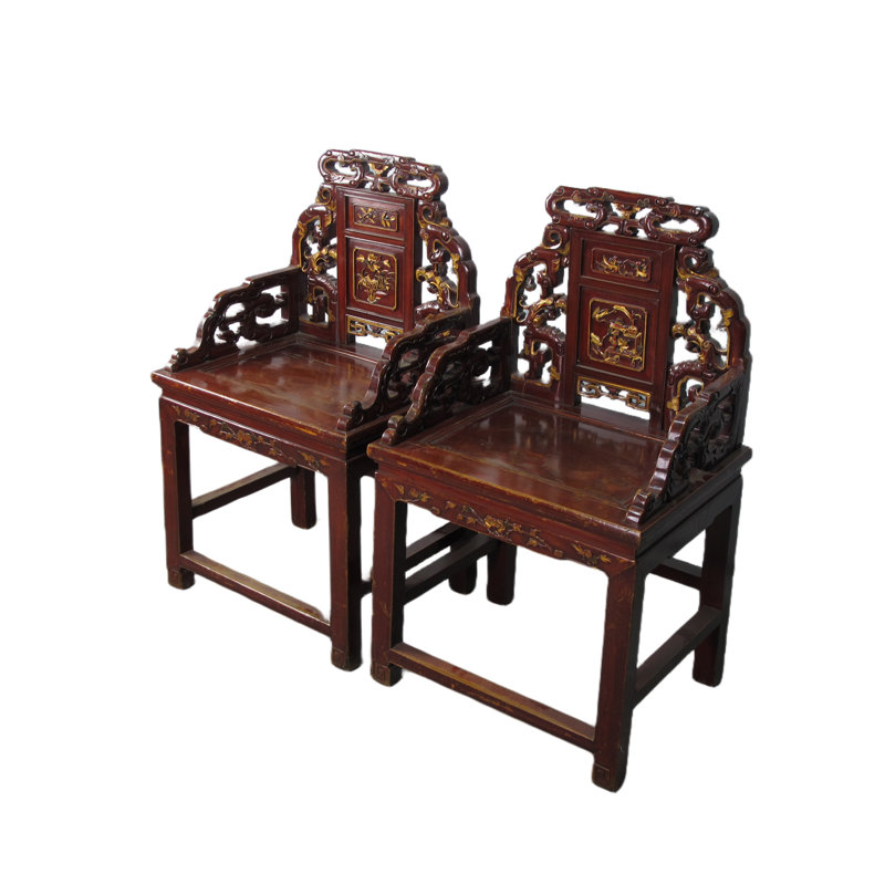 Asian Classic Solid Wood Arm Chair