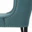 Chaise d'appoint en tissu, bleu sarcelle foncé-1144045205