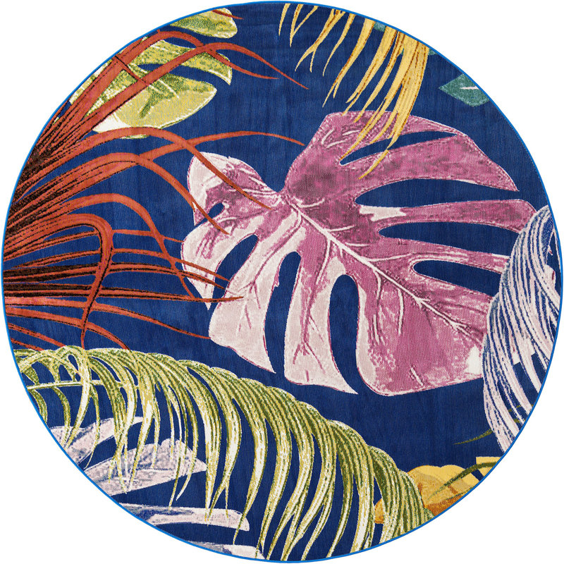 Tapis de campagne Country & Floral, Rond 7 pi