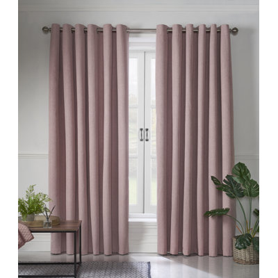 Bechard Blackout Linen Look Ring Top Curtains