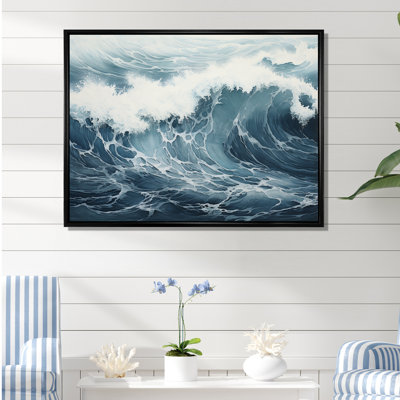 Minimalisme océan tempête I sur toile