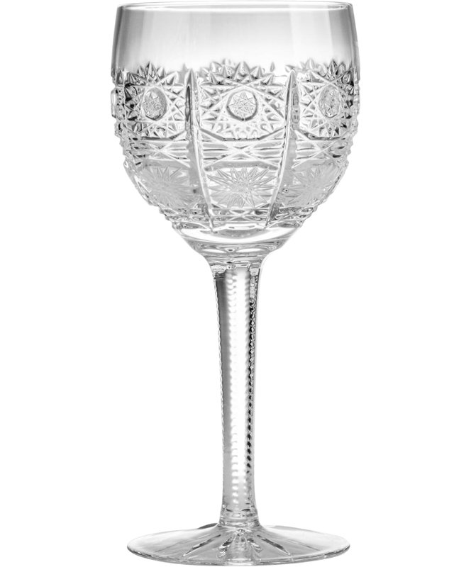 Baudilio 7oz Clear Crystal Wine Glass Set of 2