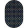 Glam Navy Blue Gold Area Rug