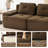 Compression Sofa, Loveseat, Corduroy Fabric Sofa, For Living Room-1205328806-1205328803-1205328828