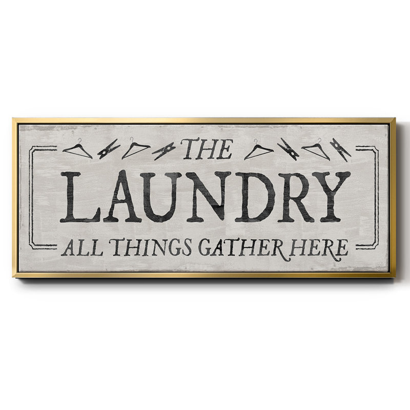 Laundry Gathers- Framed Canvas