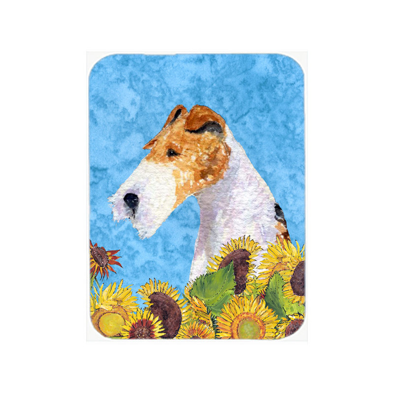 Planche à découper en verre terrier east urban home fox