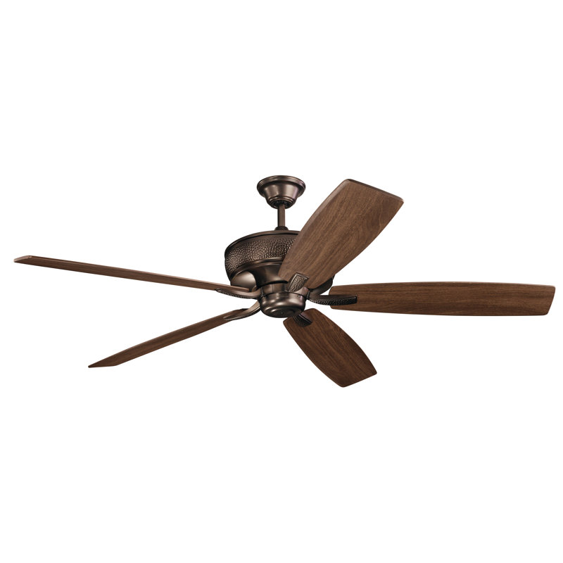 Julius 69.5'' Ceiling Fan, Oil Brushed Bronze with Cherry/Walnut Blades