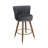 Pedra Swivel Velvet Bar Stools-190124651