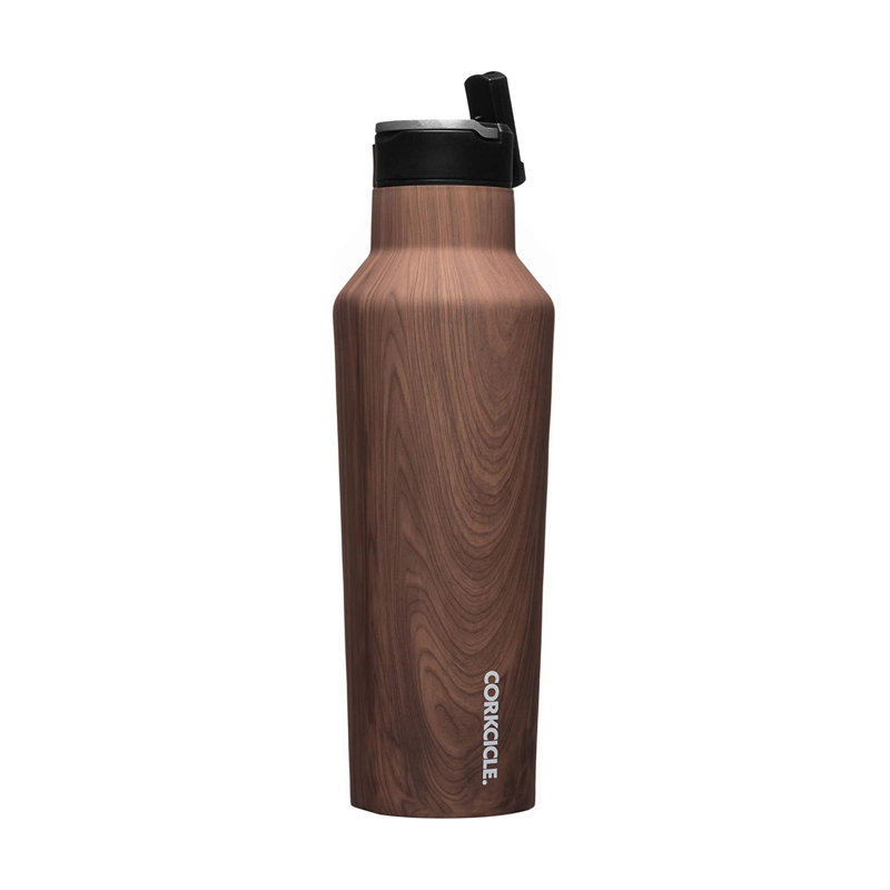 Corkcicle 20oz. Triple Wall Insulated Stainless Steel Water Bottle, Walnut