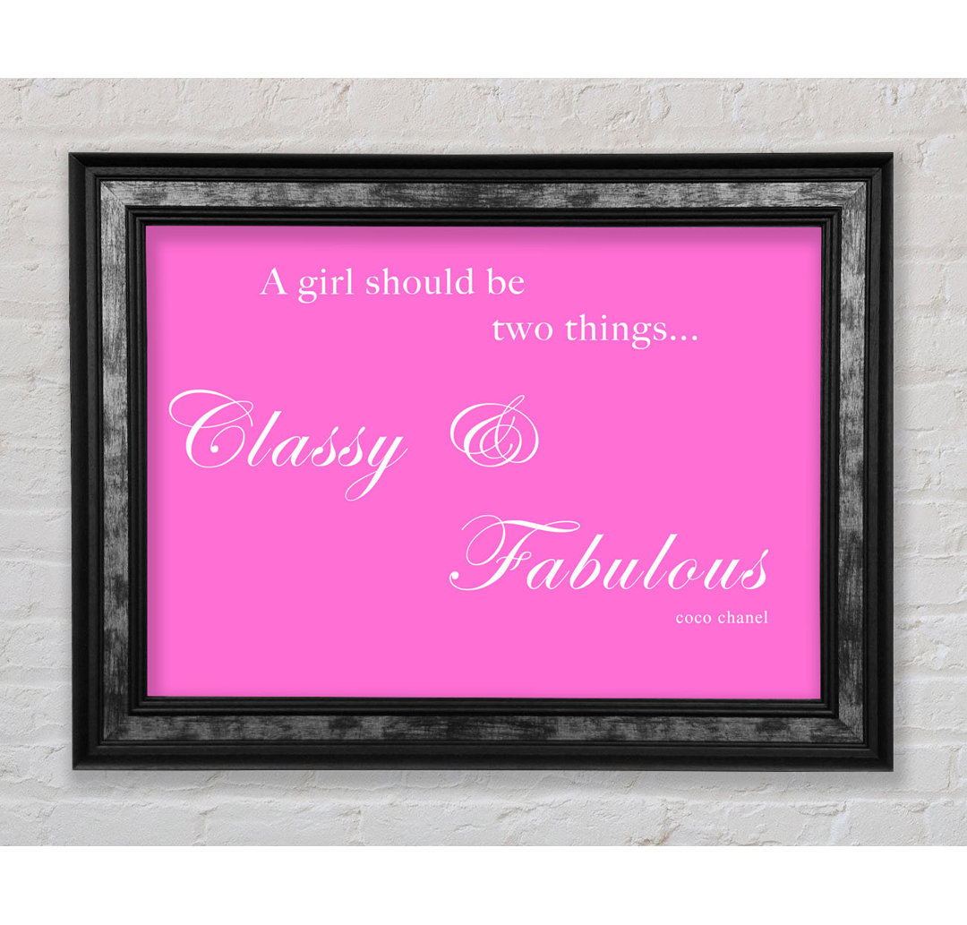 Classy N Fabulous Vivid Pink - Druck