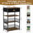 4-Tier AV Media Stand With Drawer, Video Game Console Shelf With 2 Hooks, Audio Rack Tower Perfect For/Xbox/ PS5/Switch/Game Consoles/DVD/Record Player/Projector/Sky Box/TV Accessories