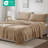 4 Piece Full Microfiber Plush Sheet Set