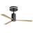 Modern Flush Mount Ceiling Fan With Led Light And Remote Control, 3 Abs Blades Noiseless Reversible Dc Motor For Patio Living Room