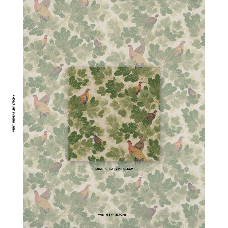 Covey Hedge Fabric, Pine