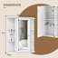 Darquan 23'' W 27.5'' H Surface Framed Medicine Cabinet Mirror 8 Adjustable