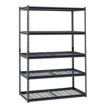 Tablettes de rangement Étagères de garage robustes réglables à 5 niveaux 3000 lb