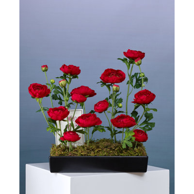 26 Pieces 15" Silk Ranunculus Stems, Bushes, and Sprays Arrangement