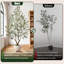 Olive artificielle avec fruit en pot de fleurs blanc, arbre topiaire en pot pour la maison et le bureau, 5/6/7/8 pieds-1400002816