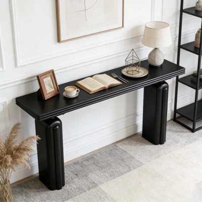 Elegant and Luxurious Acacia Veneer Console Table