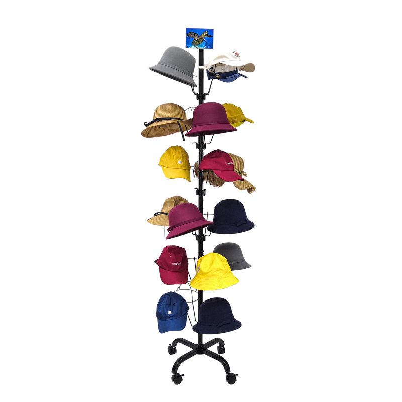 Porte-chapeaux en métal à 6 niveaux