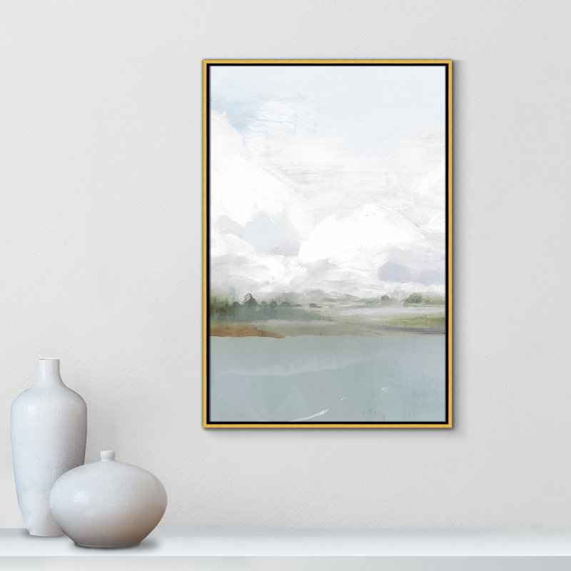 «All Shore - Floater Frame», reproduction d'art sur toile, H 37,5 po x l 25,5 po, Espresso
