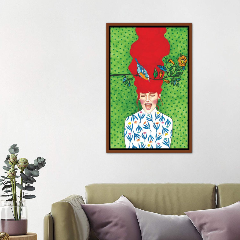 «Lost in the Moment» par Hülya zzdemir - impression d'art graphique, H 40 po x l 26 po x P 1,5 po