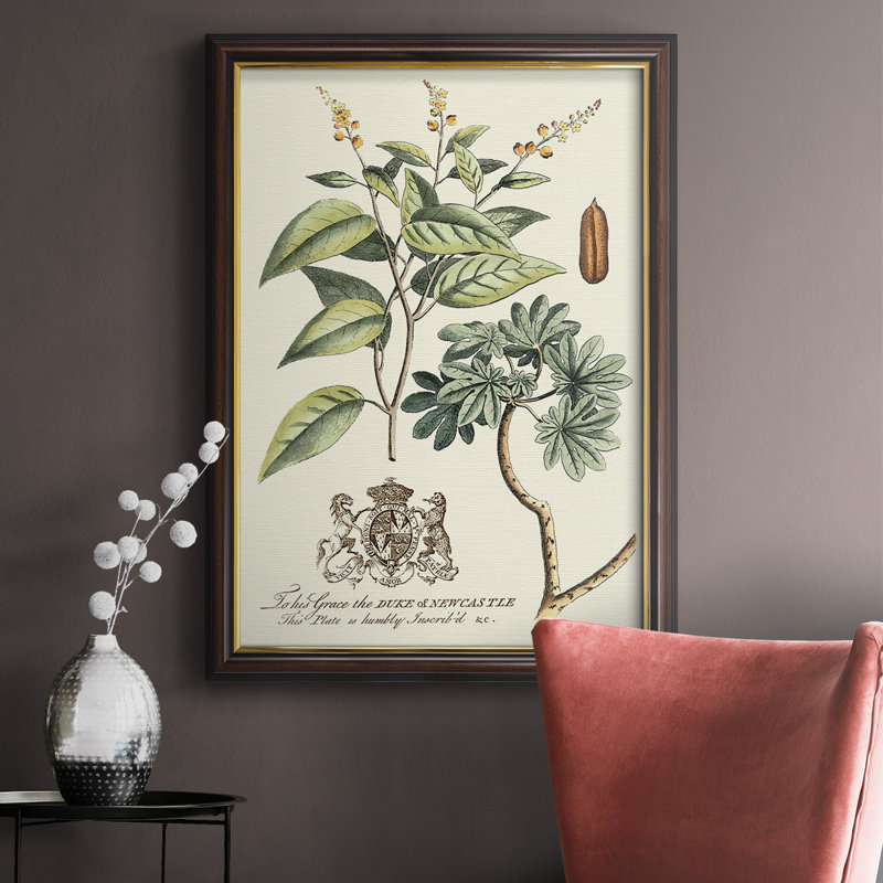 Imperial Foliage IV - Peinture sur toile encadrée, H 20 po x l 16 po x P 2,5 po